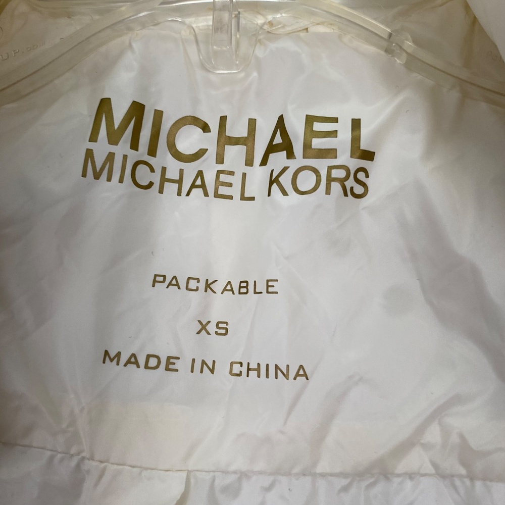 Michael Kors Packable Puffy Jacket, white, size XS - Picture 4 of 13